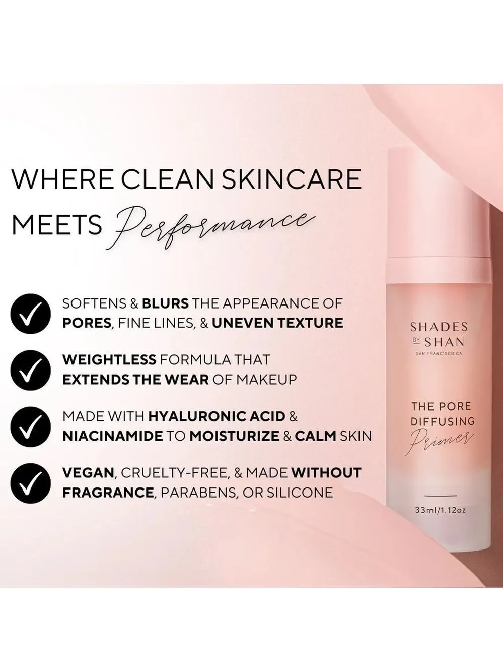 NIB Shades BY Shan The Pore Diffusing Primer